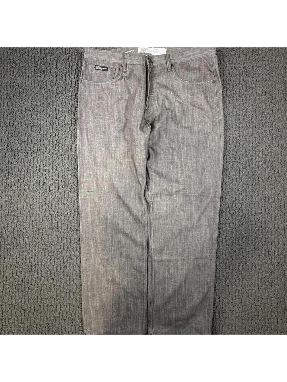 ROCAWEAR Y2K Essential Blank Gray Baggy Jeans 38 x 30